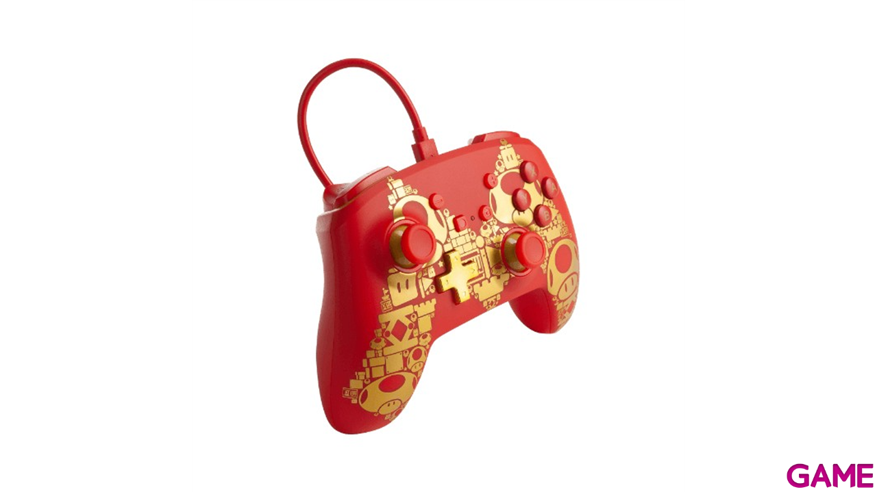 Controller con Cable PowerA Golden Mario -Licencia oficial--2