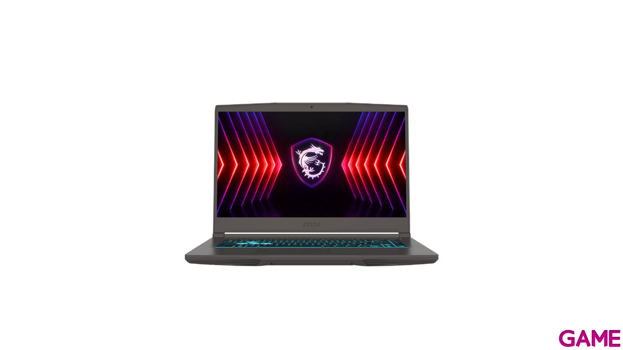 MSI Thin 15 B12VE-1490XES i5-12450H - RTX 4050 - 16GB - 512GB SSD - 15,6´´ - FreeDOS - Ordenador Portatil Gaming-0