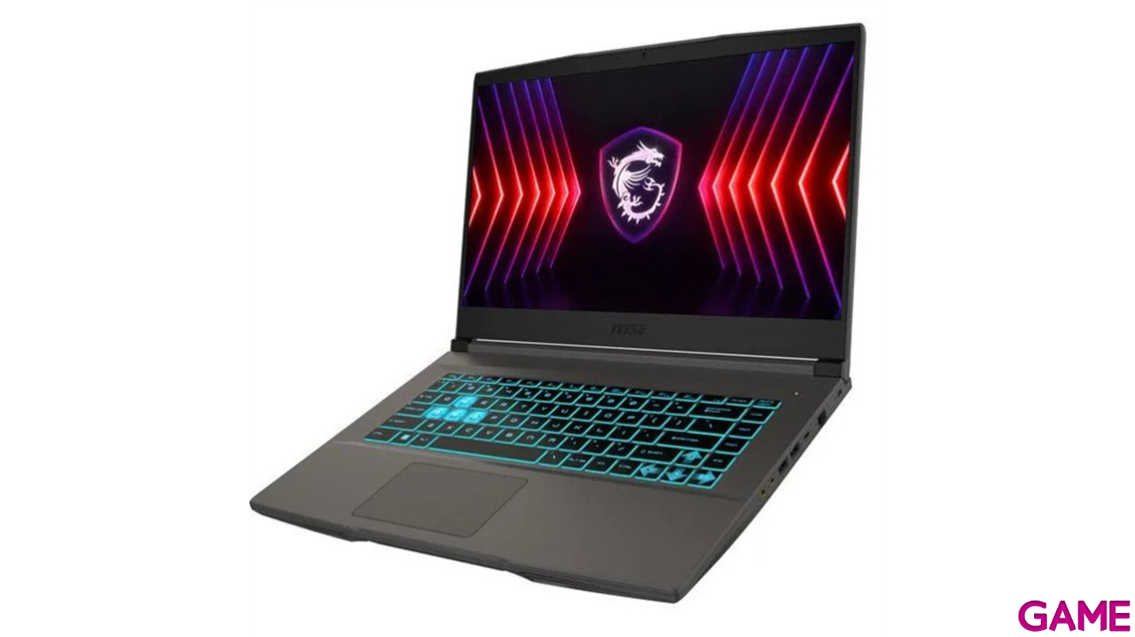 MSI Thin 15 B12UC-1680XES i5-12450H - RTX 3050 - 16GB - 512GB SSD - 15,6´´ - FreeDOS - Ordenador Portatil Gaming-1
