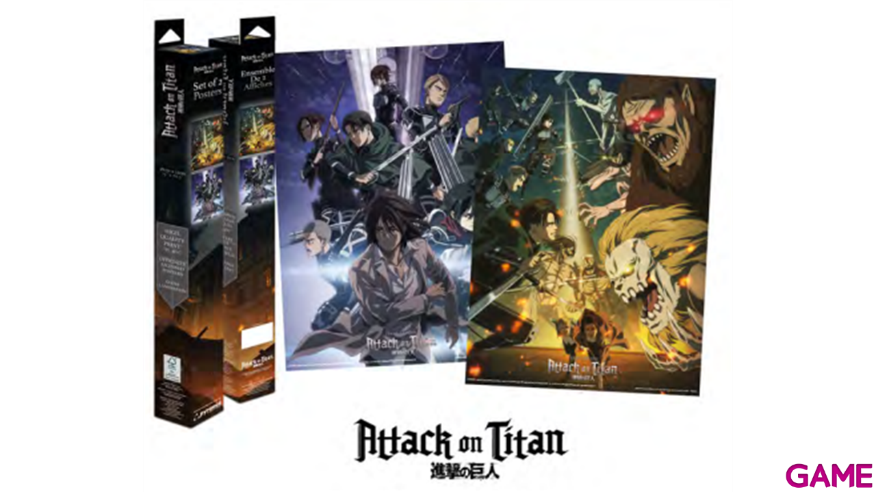 Caja 2 posters Attack in Titan-0