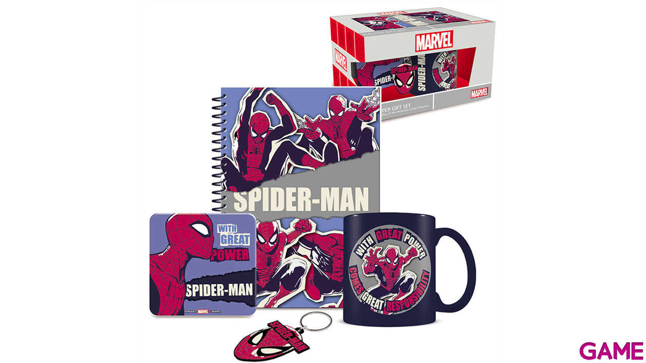Megacaja regalo Spiderman Un gran poder conlleva una gran responsabilidad-0