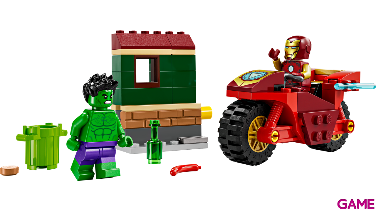 LEGO Super Heroes Marvel: Iron Man Con Moto Y Hulk 76287-0