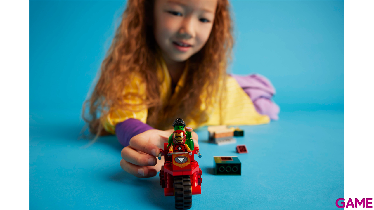 LEGO Super Heroes Marvel: Iron Man Con Moto Y Hulk 76287-1