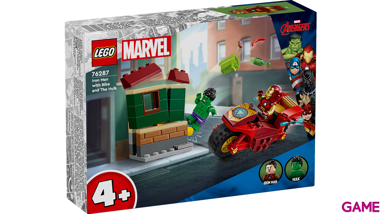 LEGO Super Heroes Marvel: Iron Man Con Moto Y Hulk 76287-2