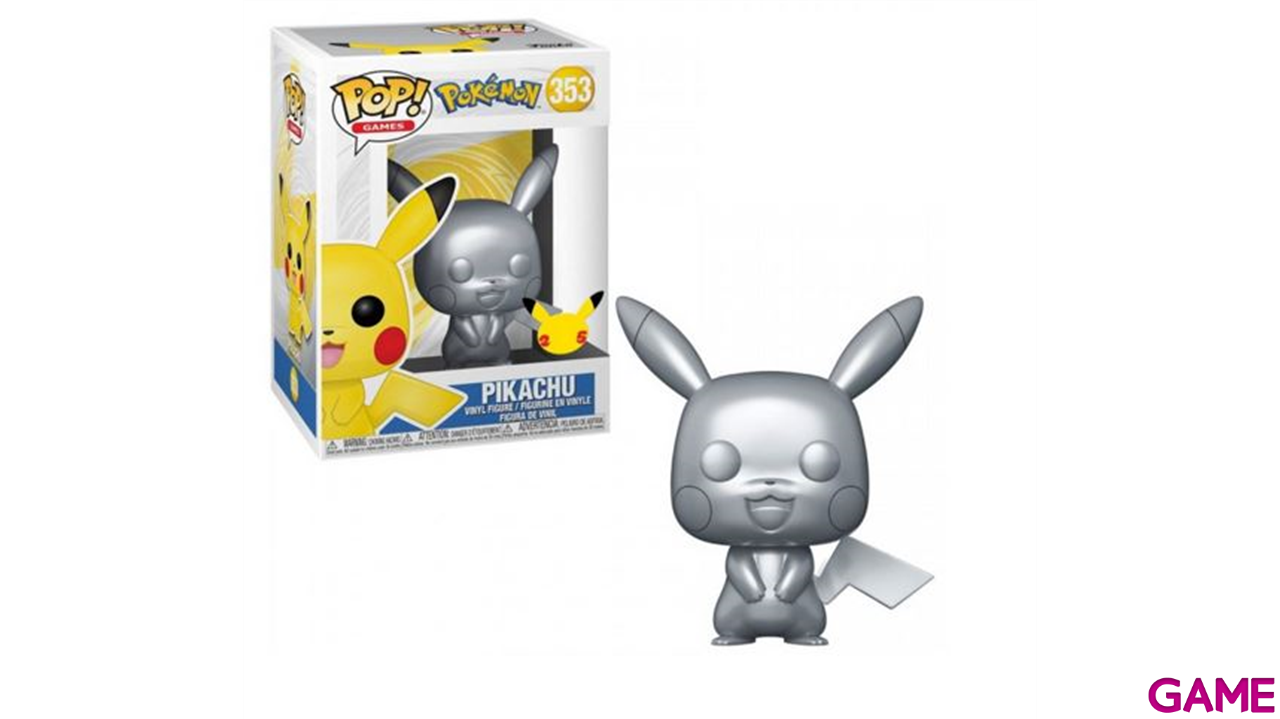 Figura POP Pokémon: Pikachu Silver-0