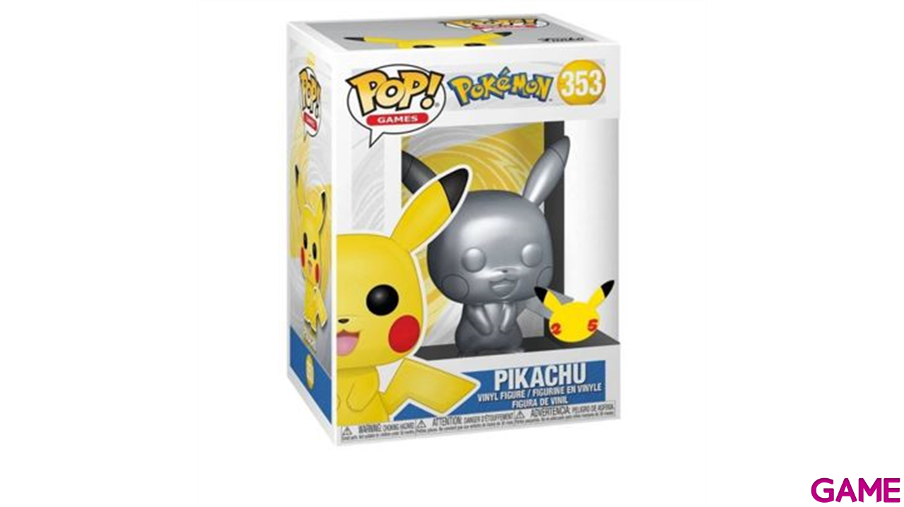 Figura POP Pokémon: Pikachu Silver-1