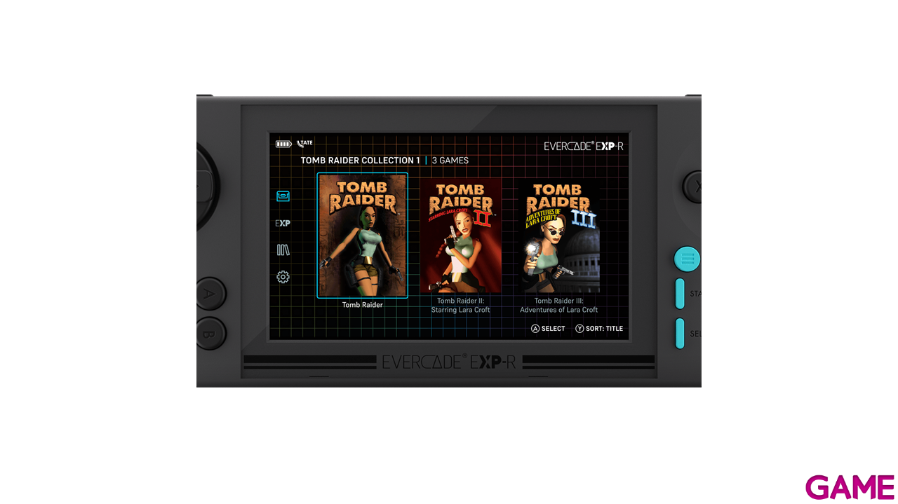 Consola Evercade EXP-R + Tomb Raider Collection 1-10