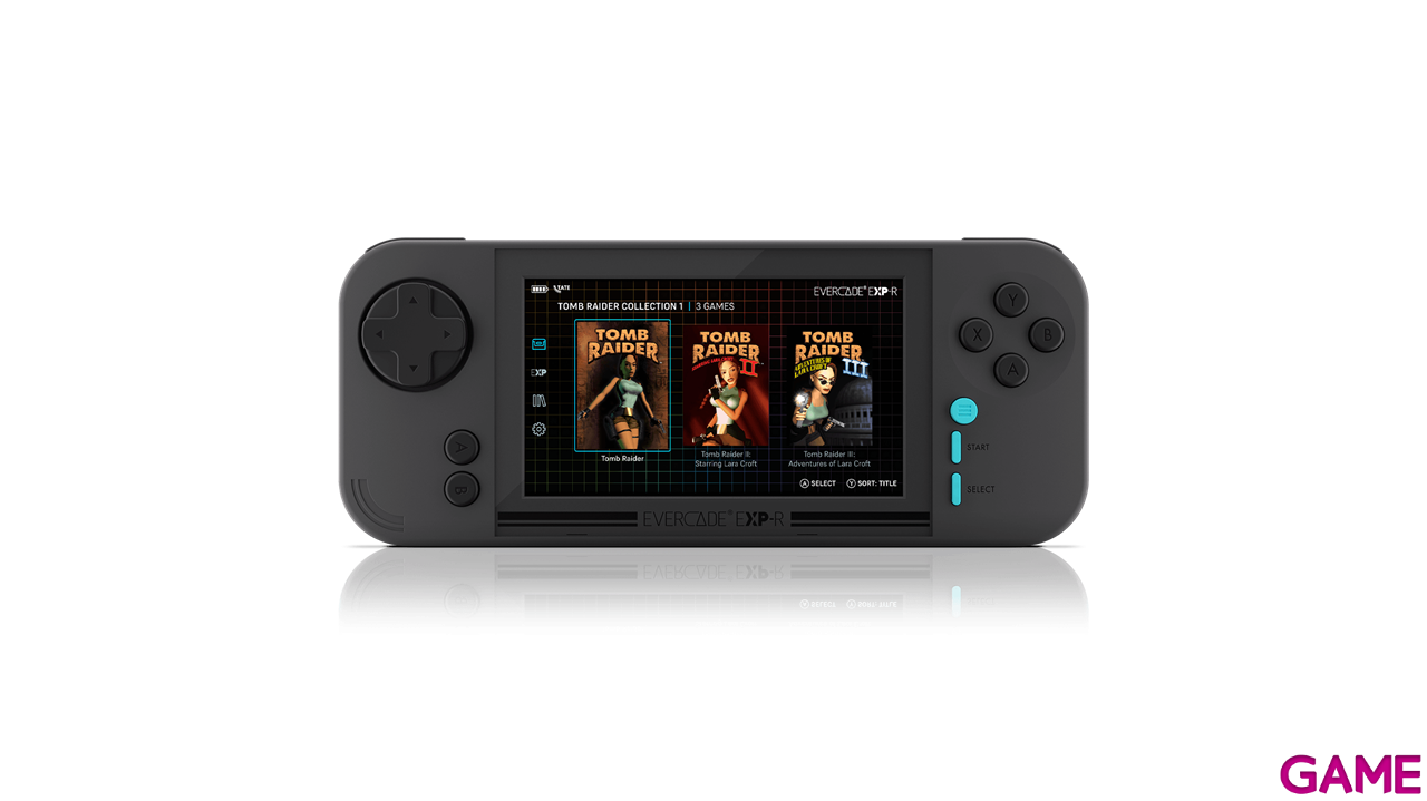 Consola Evercade EXP-R + Tomb Raider Collection 1-11