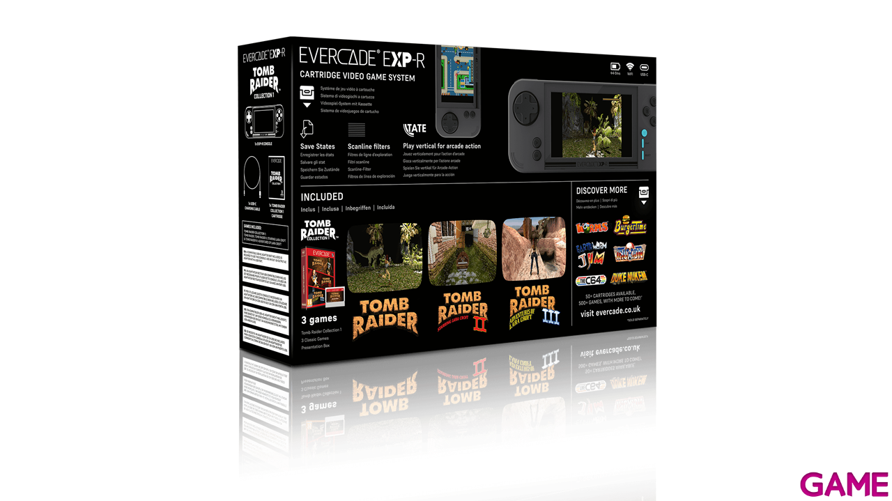 Consola Evercade EXP-R + Tomb Raider Collection 1-12