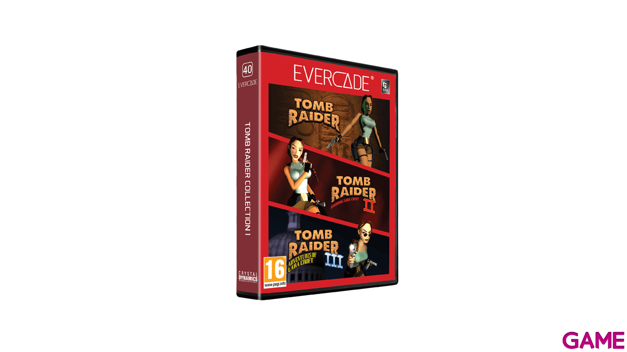 Consola Evercade EXP-R + Tomb Raider Collection 1-21