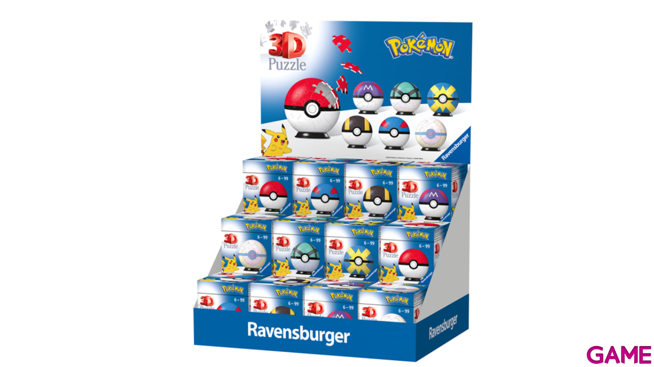 Puzle 3D Display Pokeball 2024-0