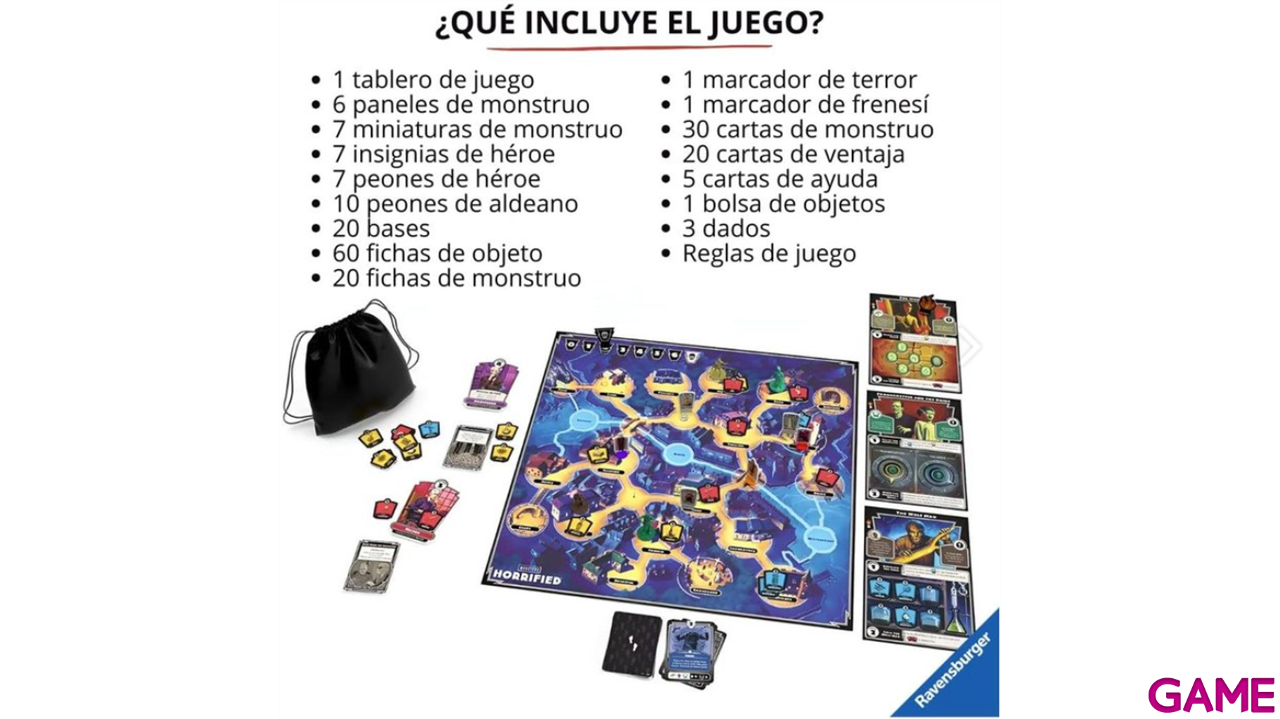 Juego de mesa Horrified Universal Monsters-1
