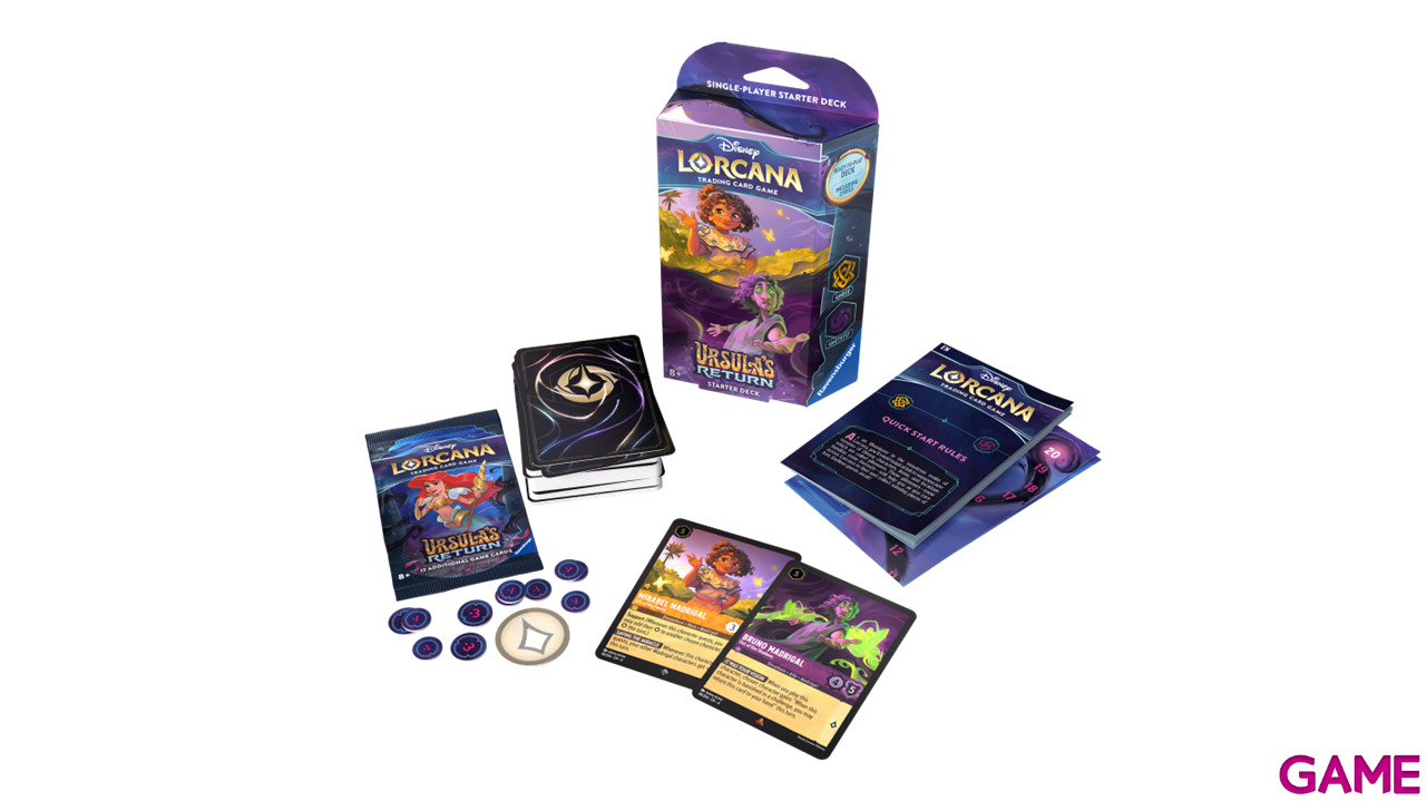 Disney Lorcana: Ursula´s Return Starter Deck A - Amber & Amethyst Inglés-0