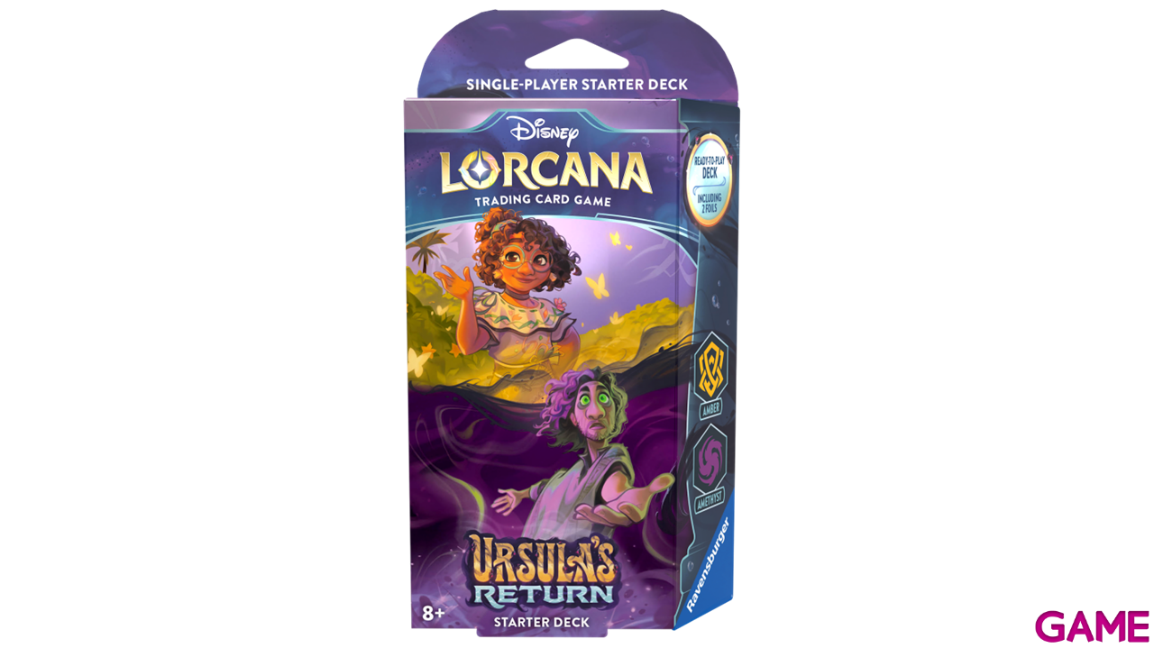 Disney Lorcana: Ursula´s Return Starter Deck A - Amber & Amethyst Inglés-1