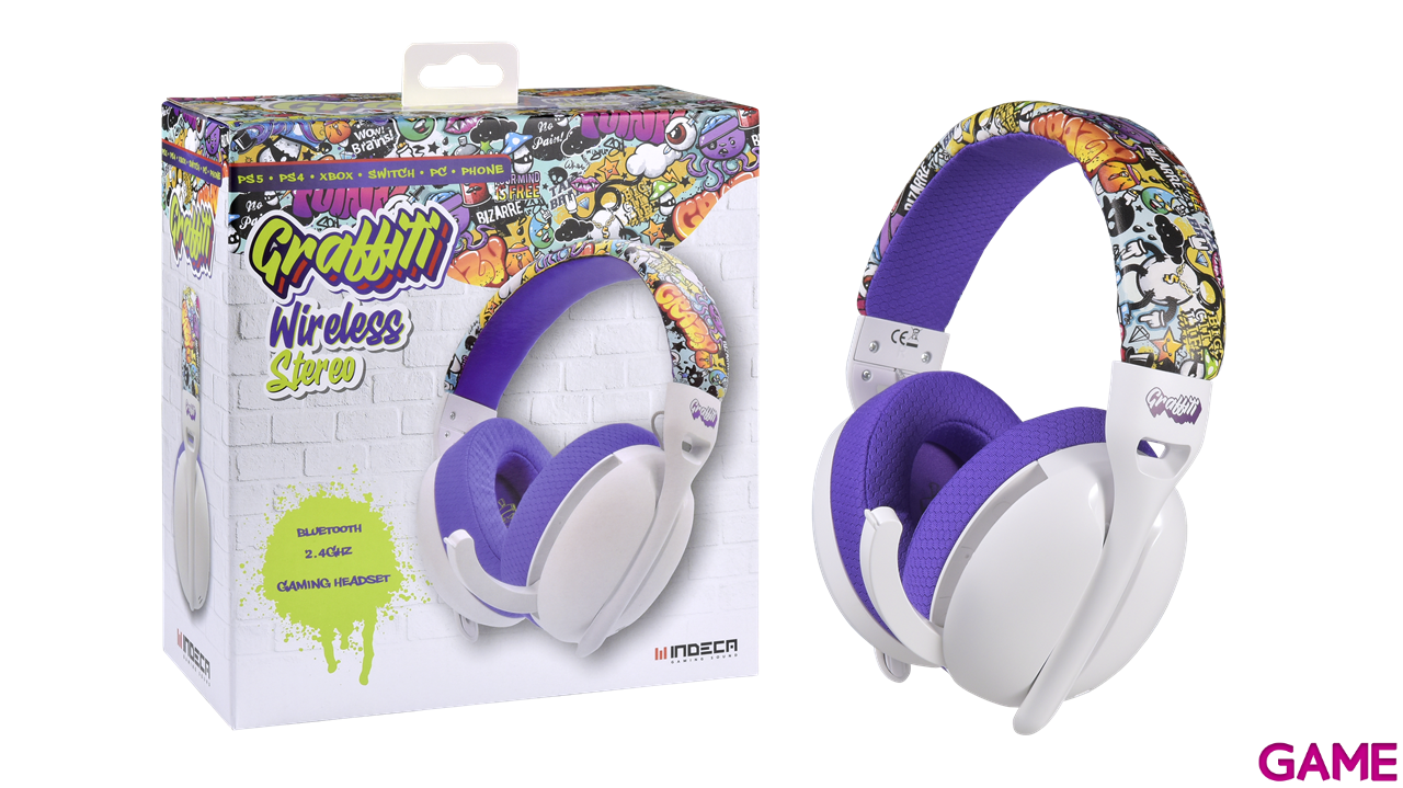 Auriculares Indeca Graffiti Wireless-4
