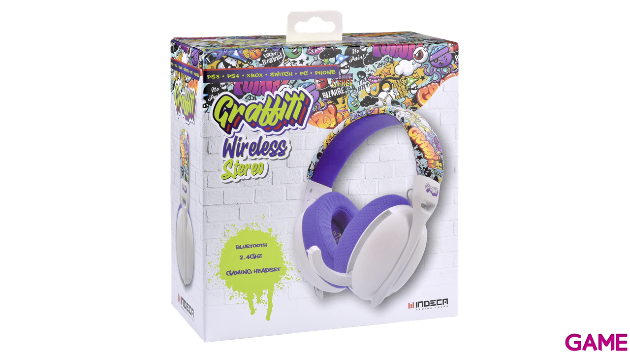 Auriculares Indeca Graffiti Wireless-6
