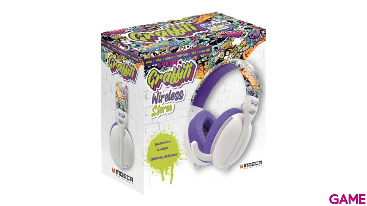 Auriculares Indeca Graffiti Wireless-2