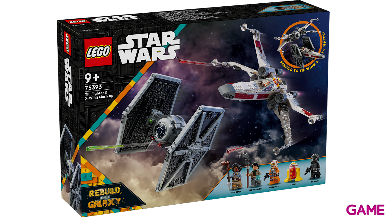 LEGO Star Wars: Caza TIE y Ala-X Fusionados 75393-3