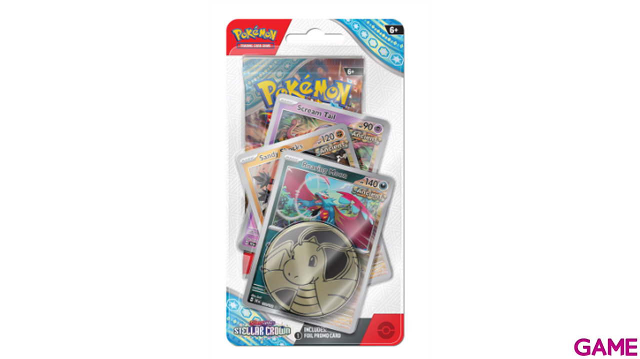 Pack de cartas Pokemon Premium Checklane Scarlet & Violet Stellar Crown (ingles)-0