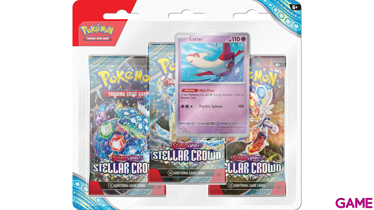 Pack de cartas coleccionables Pokémon Stellar Crown-0