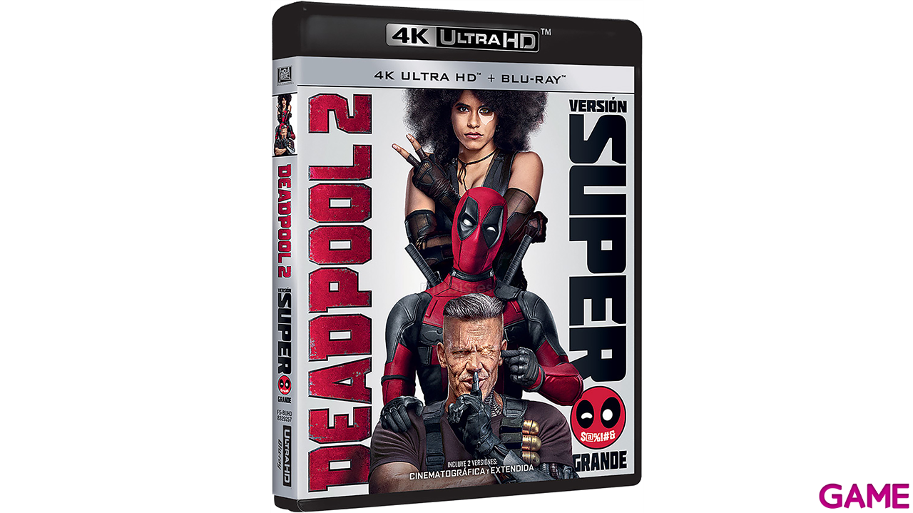 Deadpool 2 Versión Super Grande 4K + BD - 4 Discos-0