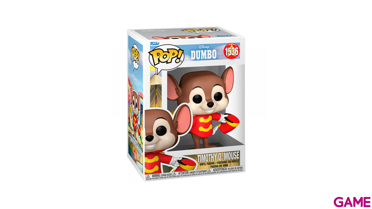 Figura Pop  POP Disney: Dumbo S3– Timothy Q.Mouse-0