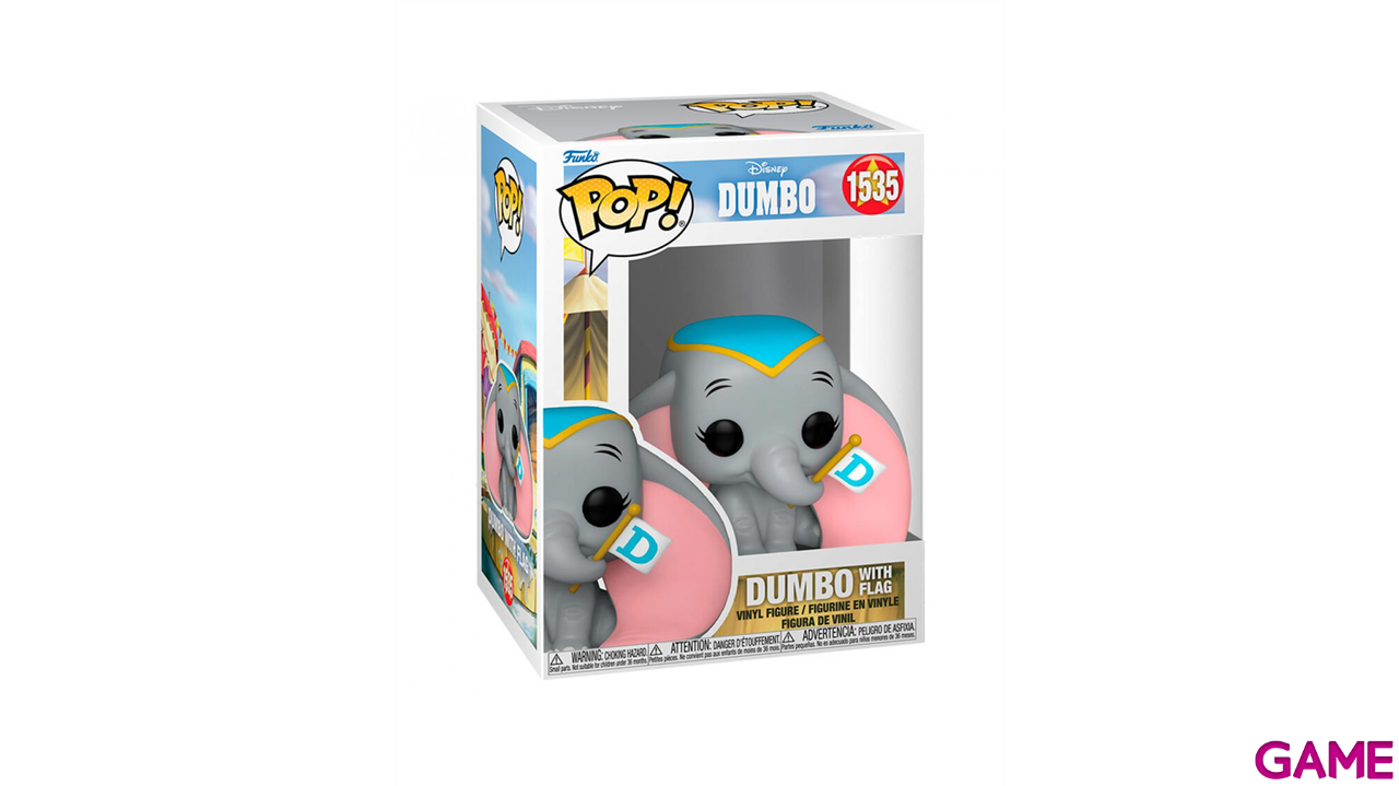 Figura Funko POP Disney: Dumbo S3– Dumbo w/flag-0