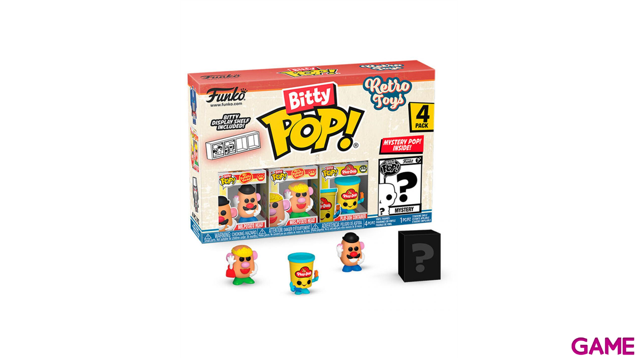 Bitty POP Pack 4 Figuras Retro Mr. Potato Head-0