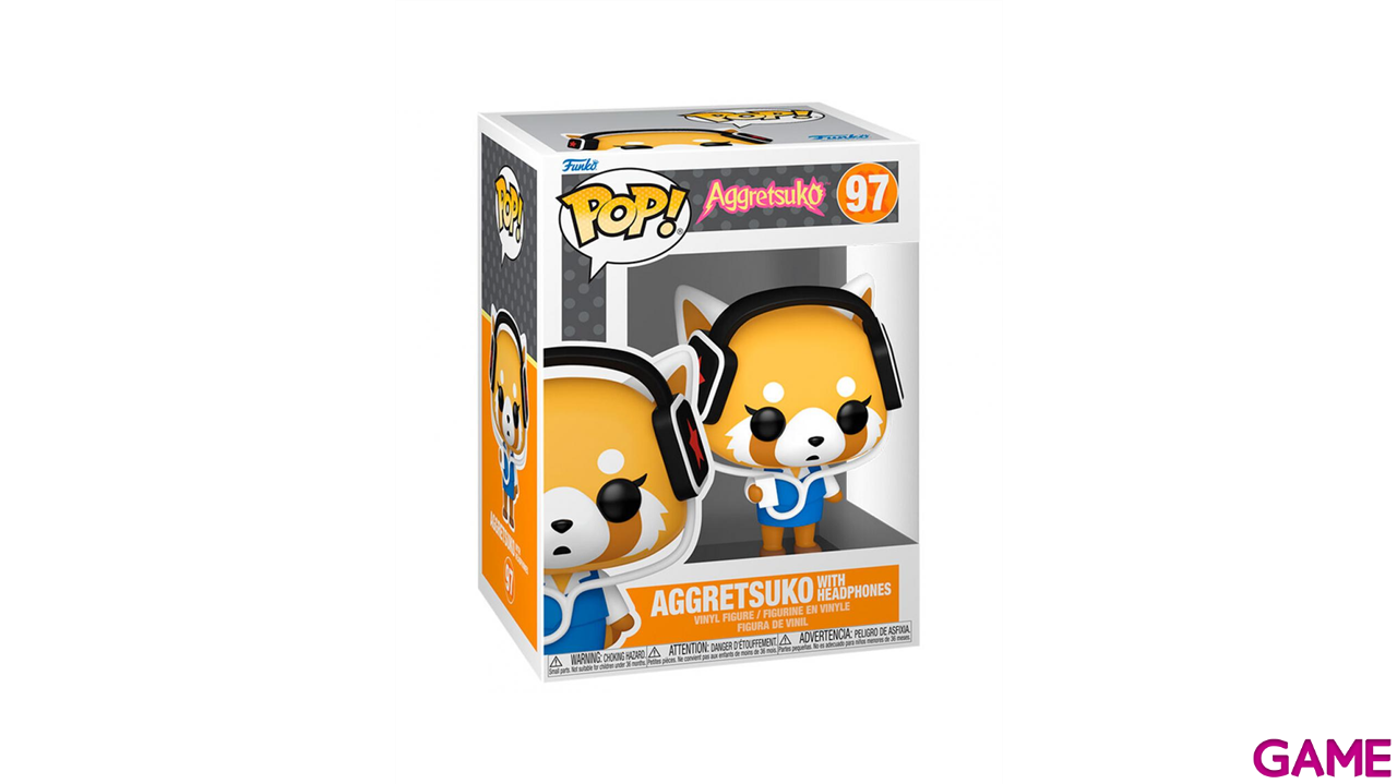 Figura Pop  POP Sanrio: Aggretsuko with headphones-1