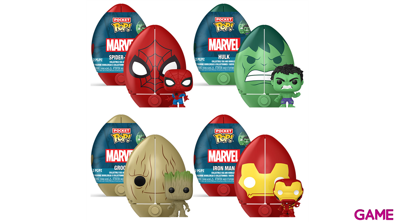 Pocket POP Surprise (Seasonal)  Egg Pocket POP: Marvel 12pc PDQ-1