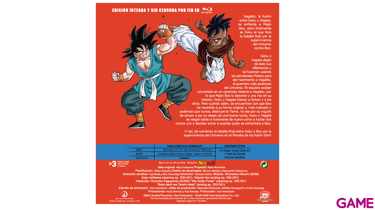 Dragon Ball Z - Bluray BOX 14 - Episodios 271 a 291-2