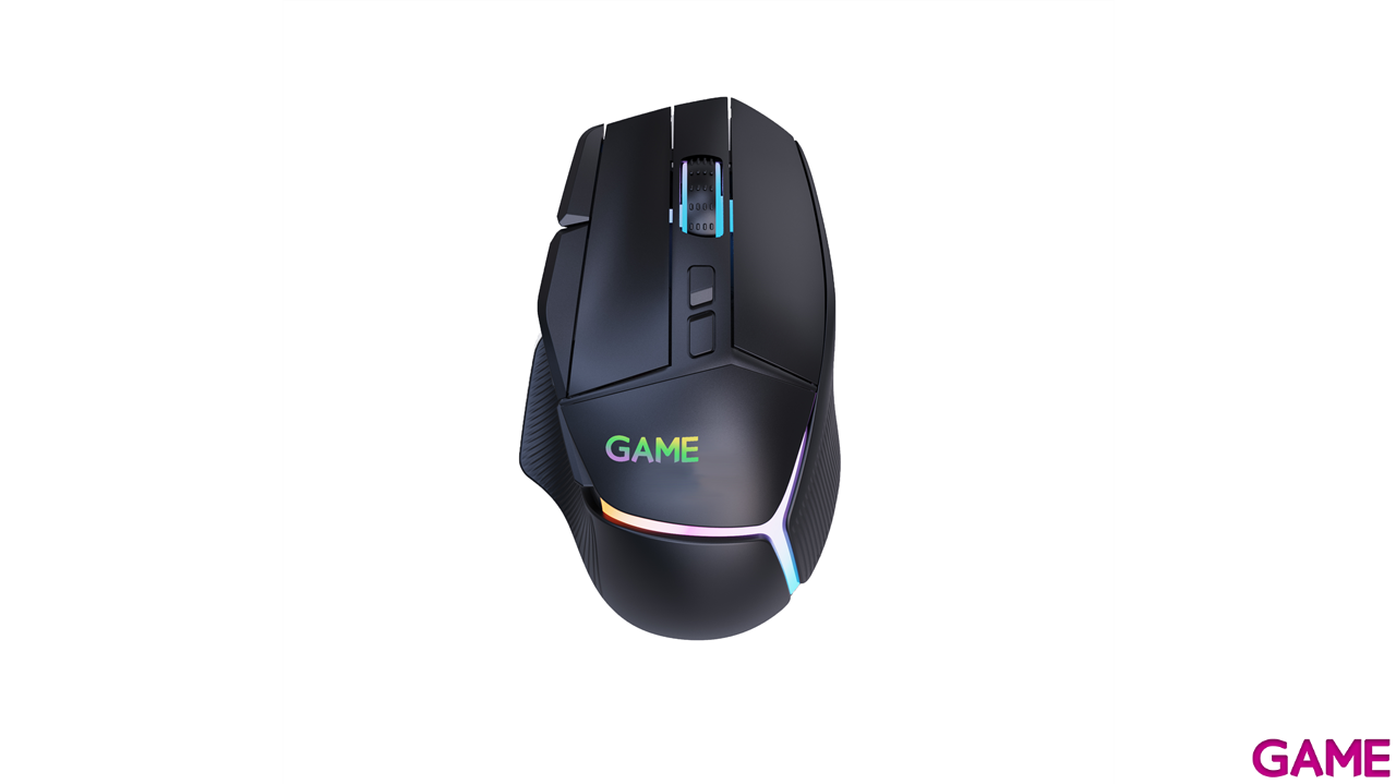 GAME MX-W5 Ratón Inalámbrico Gaming RGB BT+2,4Ghz+USB-4