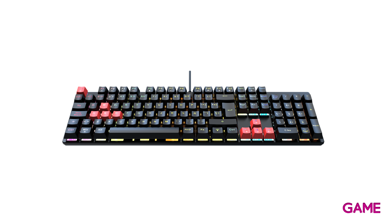 GAME KX-24 Teclado Gaming Mecánico RGB Negro-1