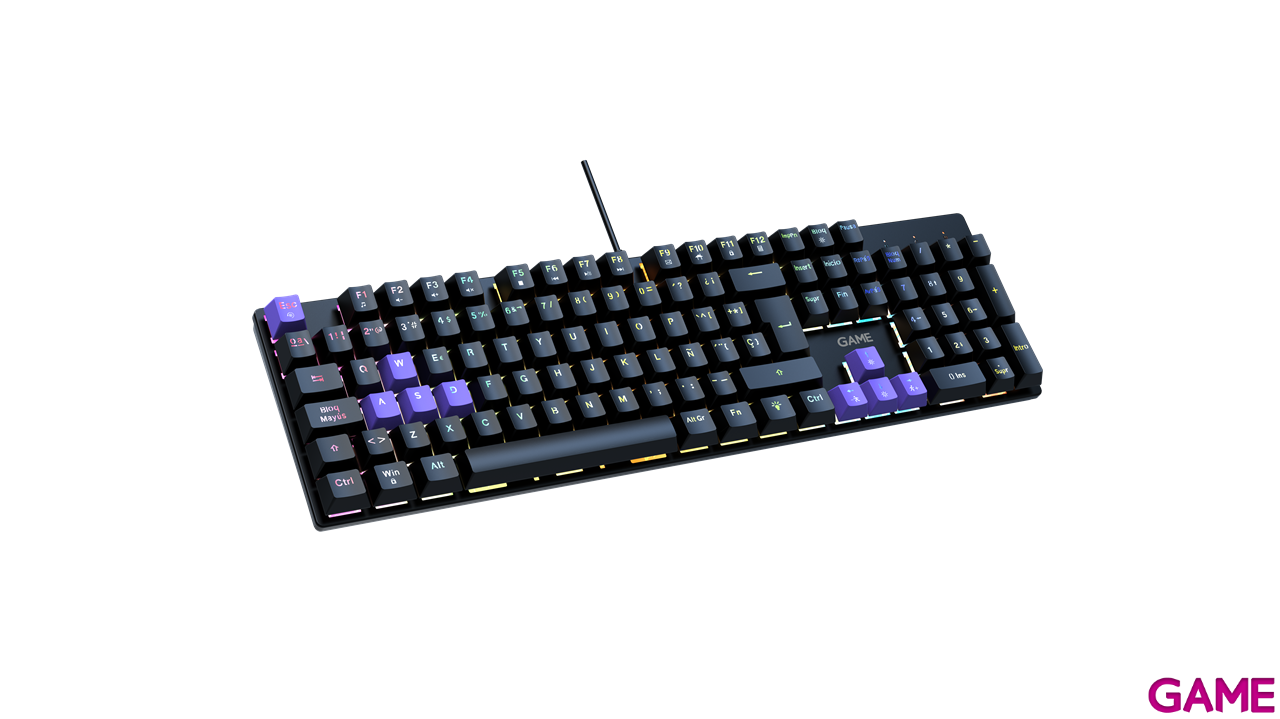 GAME KX-24 Teclado Gaming Mecánico RGB Negro-2