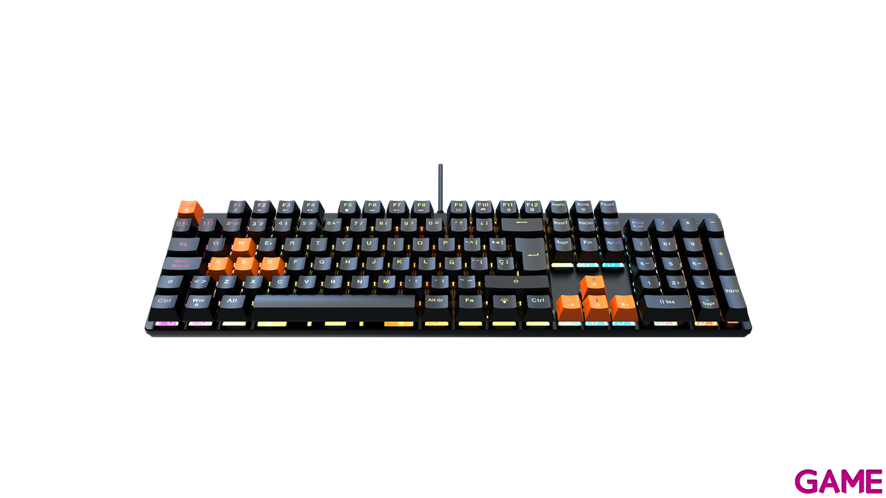 GAME KX-24 Teclado Gaming Mecánico RGB Negro-3