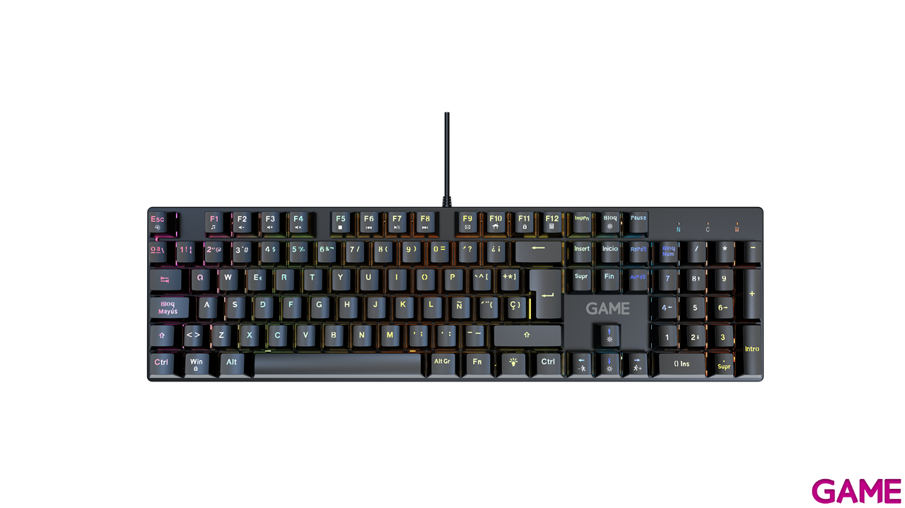 GAME KX-24 Teclado Gaming Mecánico RGB Negro-4