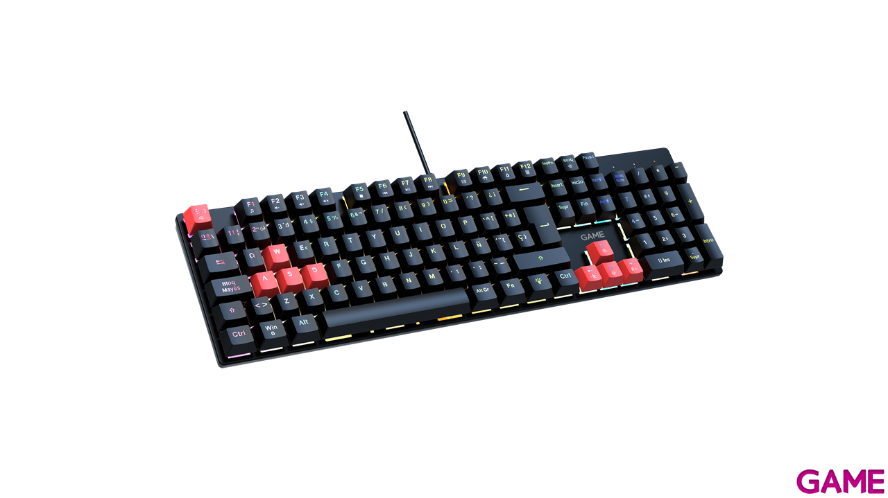 GAME KX-24 Teclado Gaming Mecánico RGB Negro-7
