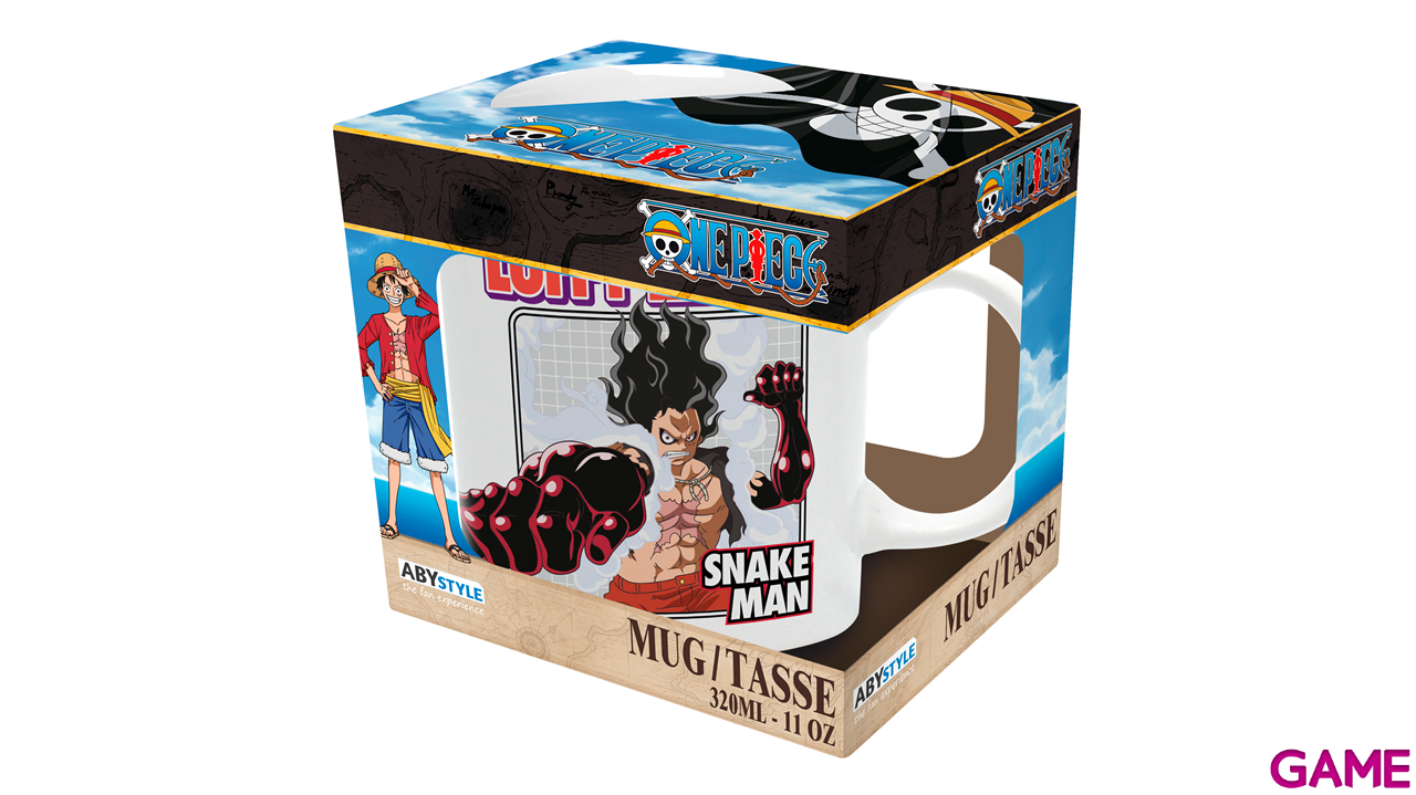 Taza One Piece Luffy Gear 4th Snake man 320ml-0