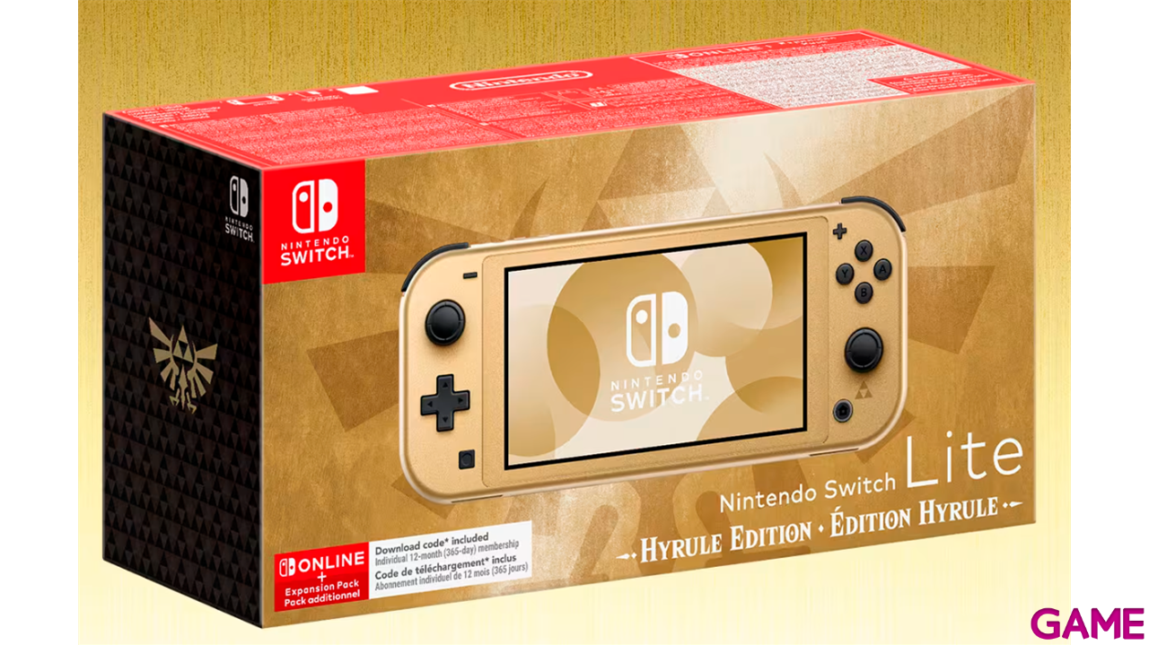 Nintendo Switch Lite Hyrule Edition + 12 meses Nintendo Switch Online-0