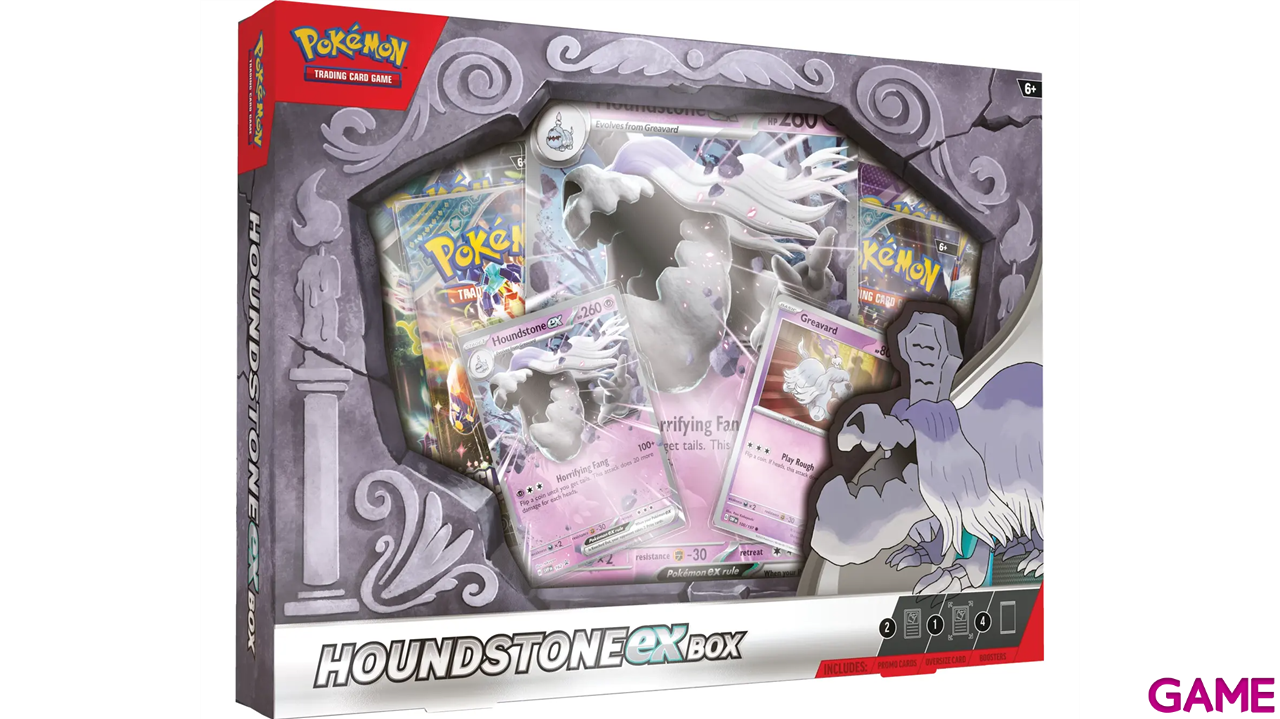 Caja de cartas Pokemon Colección Houndstone EX (Inglés)-0