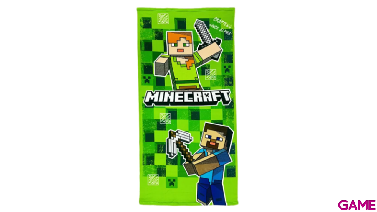 Toalla Minecraft de 100x70 cm-0