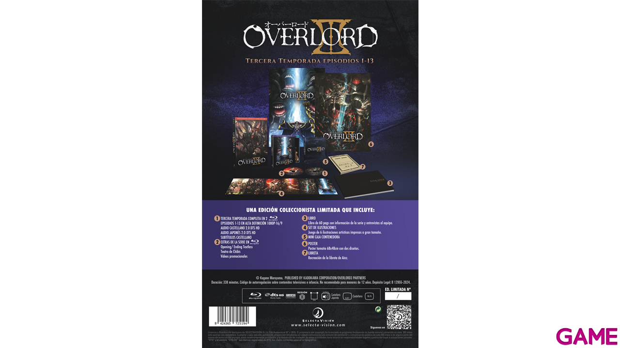 Overlord Temporada 3 - Edición Coleccionista A4-0