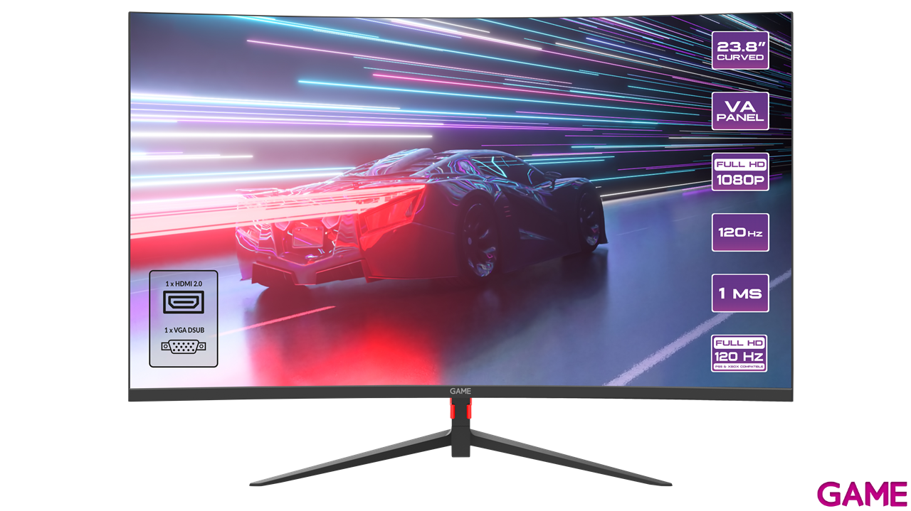 GAME M24ZC2 24´´ - VA - Full HD - 120Hz - Curvo - Monitor Gaming-4
