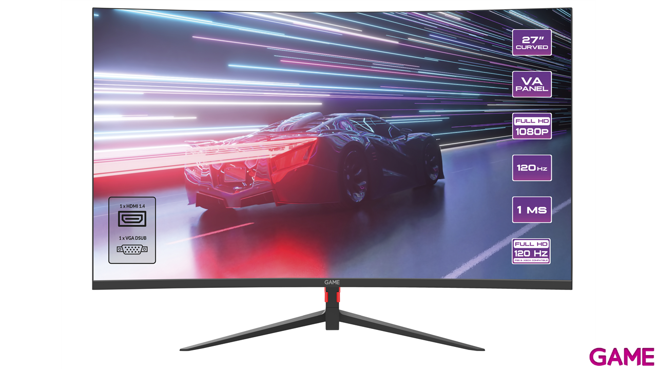 GAME M27ZC2 27´´ - VA - Full HD - 120Hz - Curvo - Monitor Gaming-0