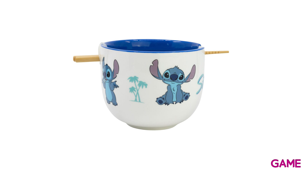 Bowl de Ramen con palillos Stitch-0