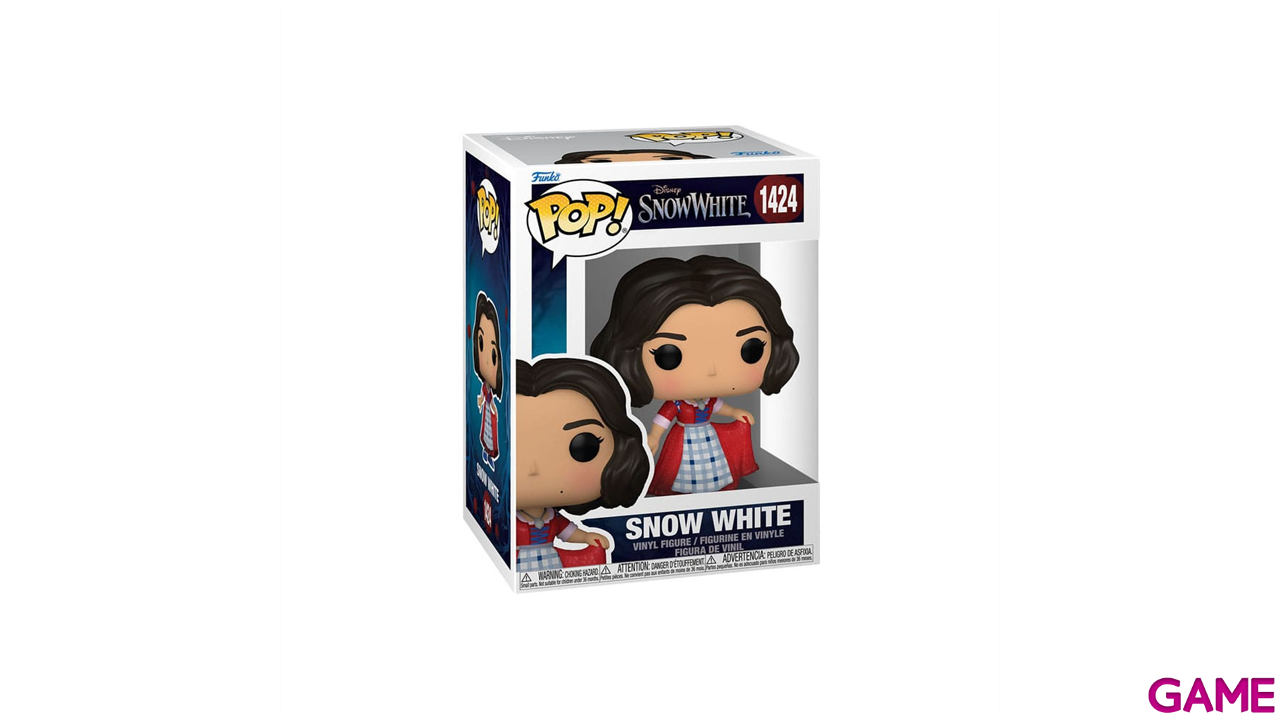 Figura POP Disney Blancanieves con vestido a cuadros-0