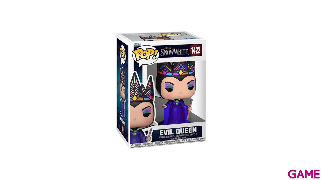 Figura POP Disney Reina Malvada Vestido Negro y Morado-1