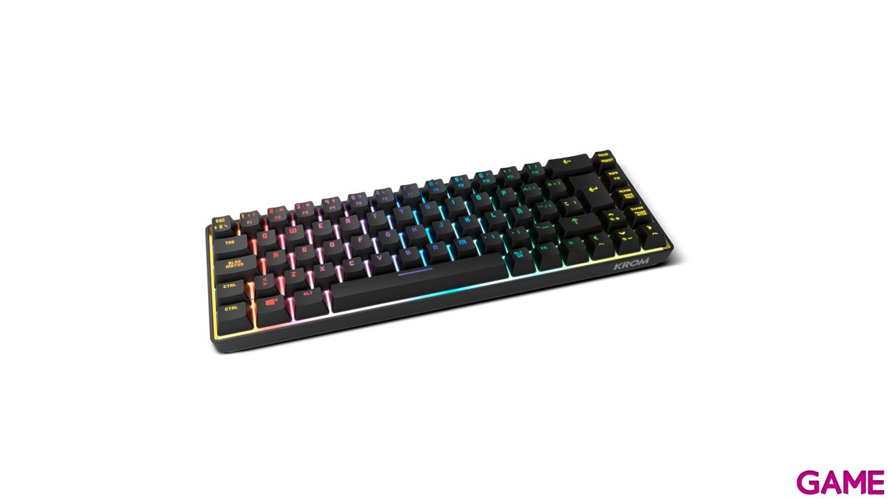 Teclado Gaming Membrana Mini Krom Kalista RGB-1