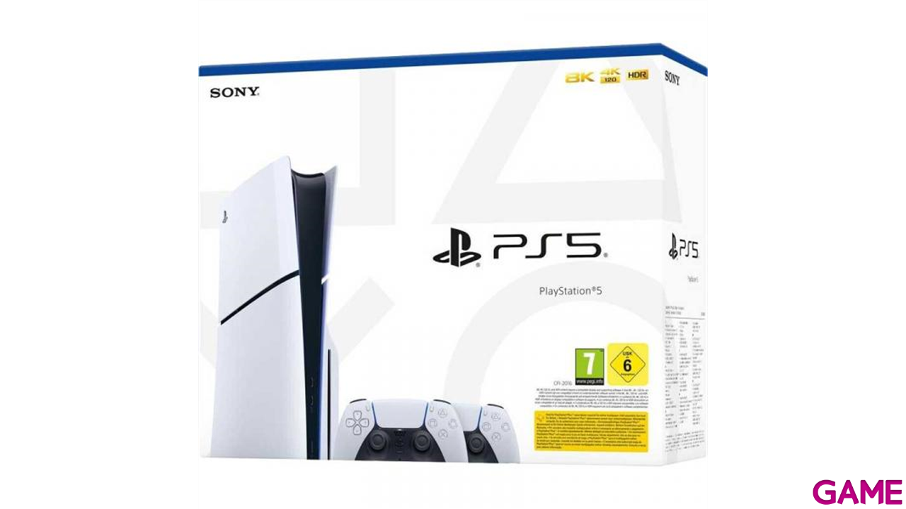 PlayStation 5 Modelo Slim + Mando Inalámbrico DualSense Blanco-0
