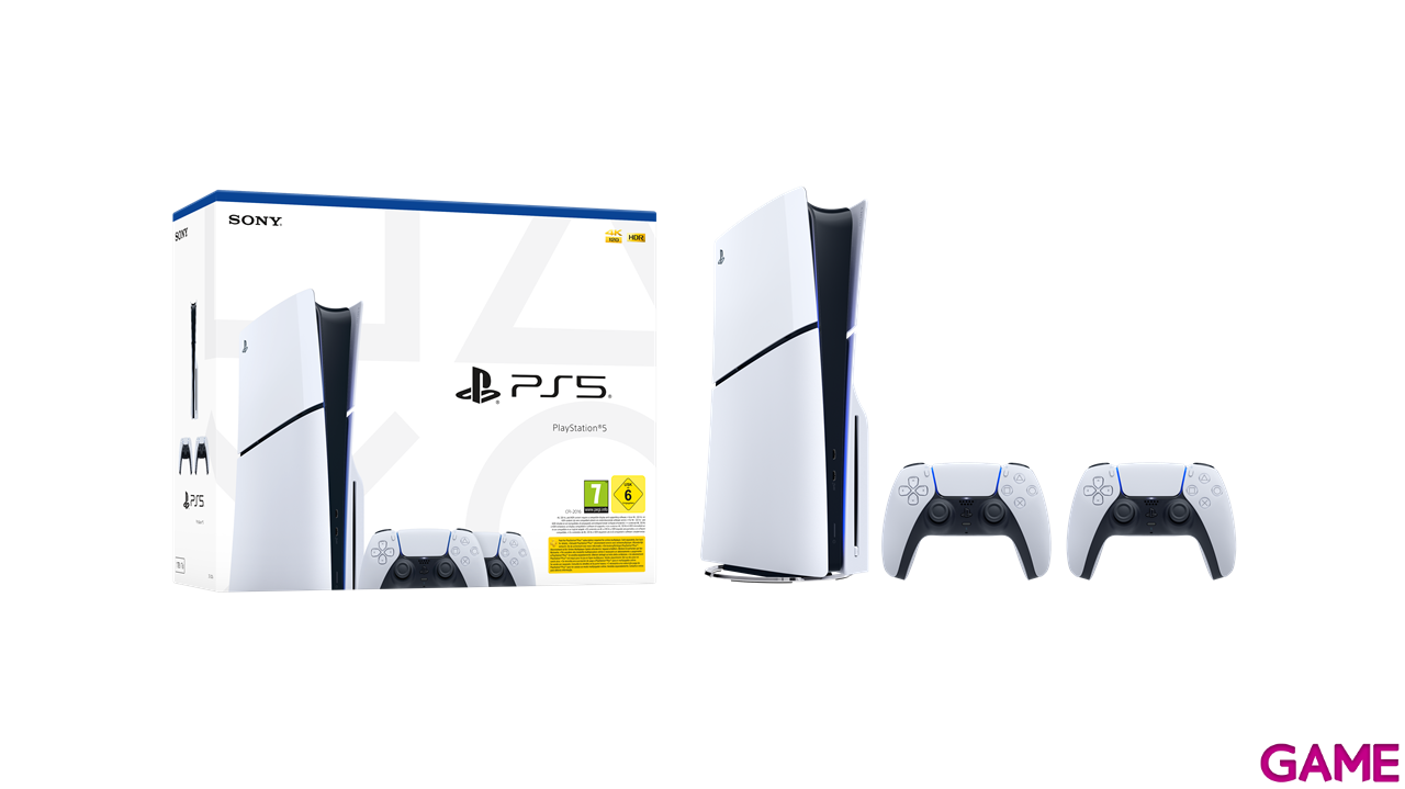 PlayStation 5 Modelo Slim + Mando Inalámbrico DualSense Blanco-2